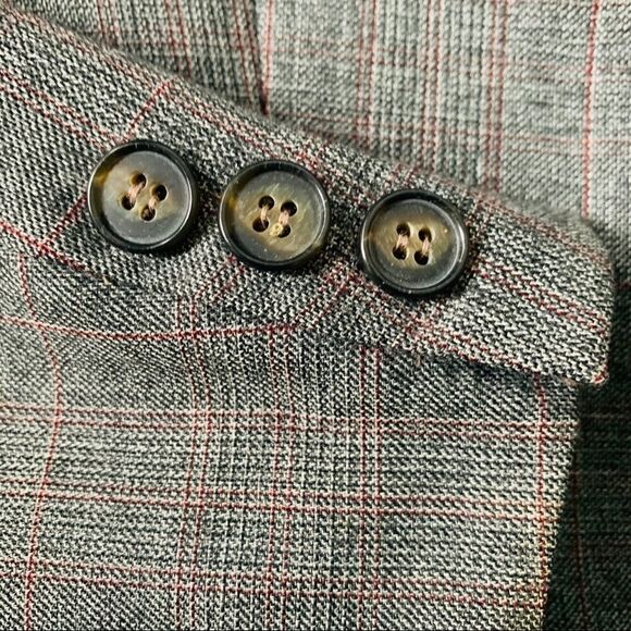 DIOR Vintage 90’s Muted Houndstooth Plaid Sport Jacket - Picture 7 of 14